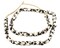 The Bead Chest Batik Bone Beads - Full Strand of Fair Trade African Beads (Small, Star Design)